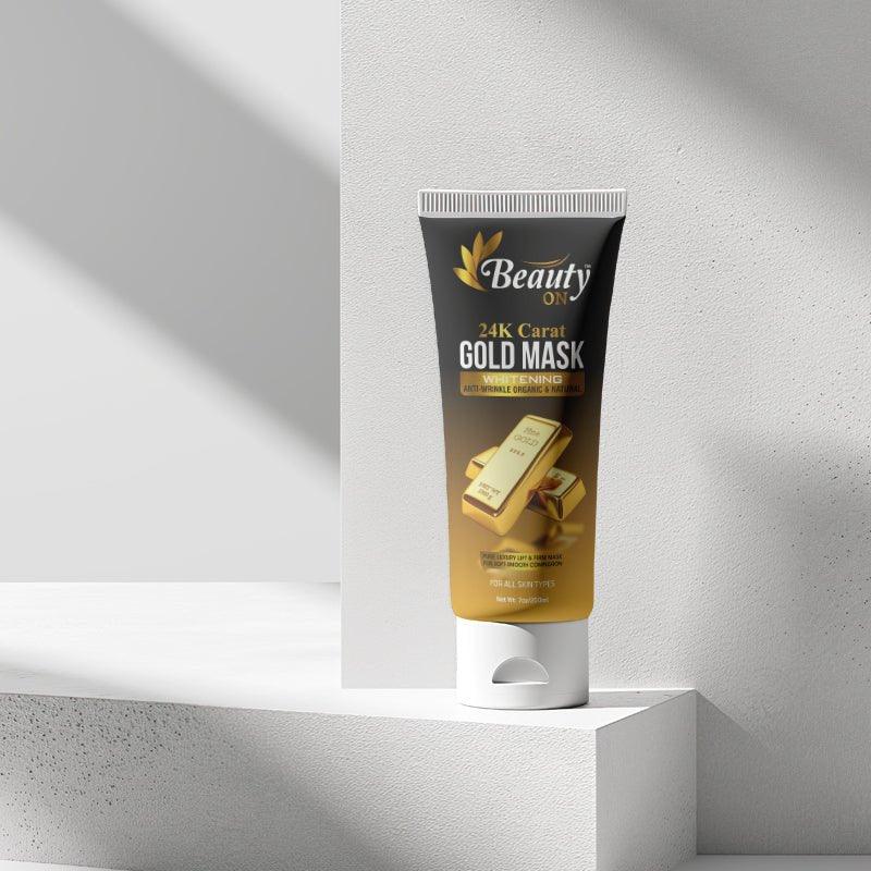 24K Carat Gold Mask for glowing skin, sulfate-free & cruelty-free facial treatment