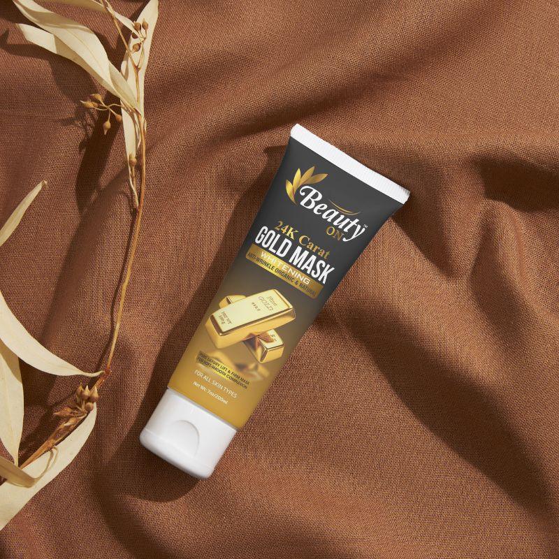 24K Carat Gold Mask for glowing skin, sulfate-free, cruelty-free, suitable for all skin types