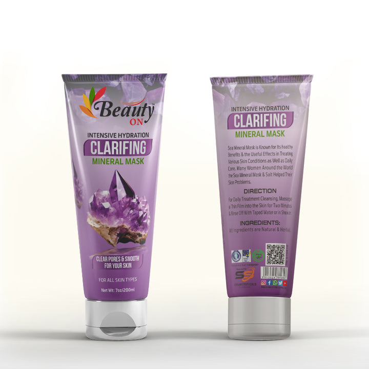 Beauty ON Mineral Mask clears clogged pores and removes impurities from skin