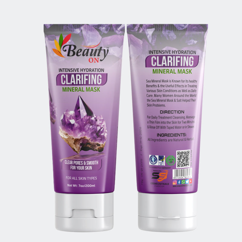 Beauty ON Clarifying Mineral Mask 200ml for all skin types and pore clarity