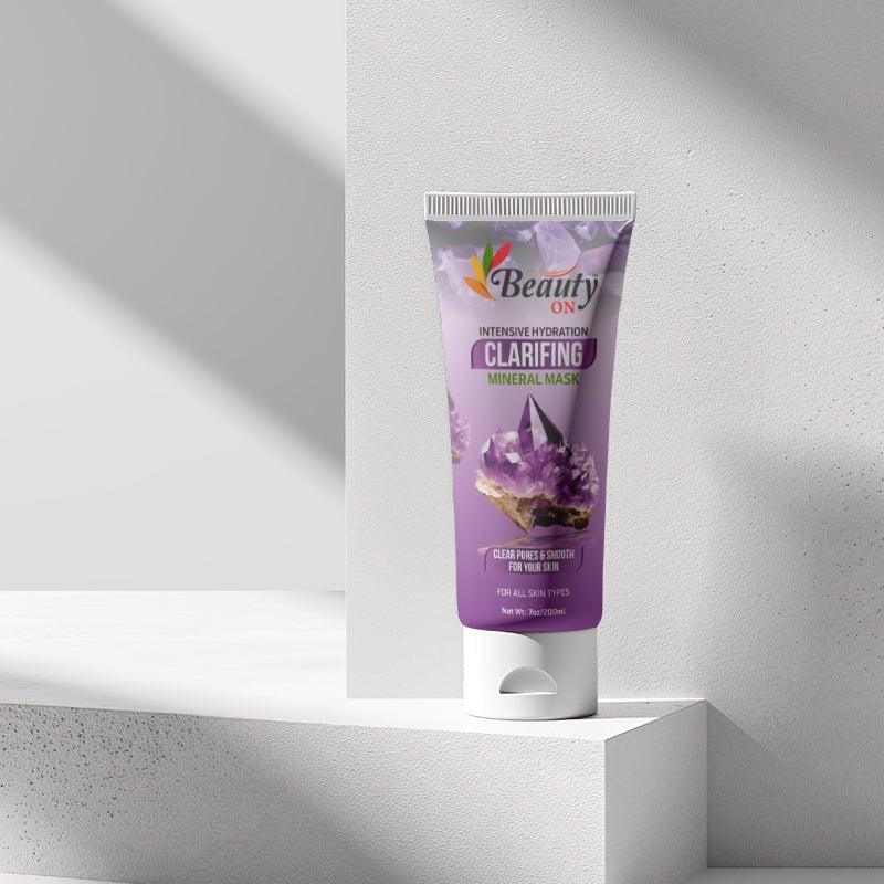 Beauty ON Clarifying Mineral Mask for clear pores and smooth skin, sulfate-free skincare product