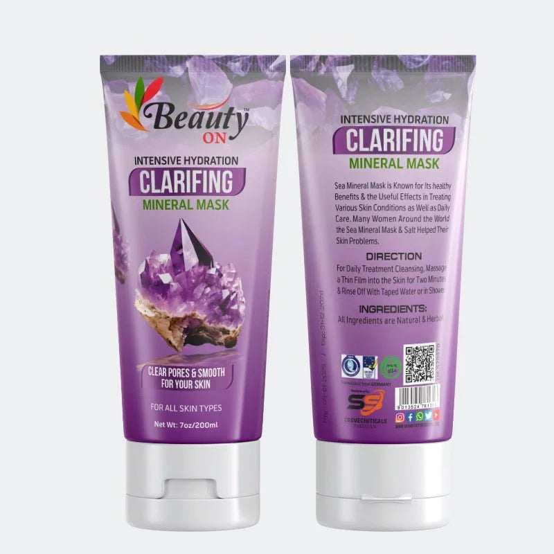 Intensive Hydration Clarifying Mineral Mask for clear pores and smooth skin, sulfate-free, all skin types