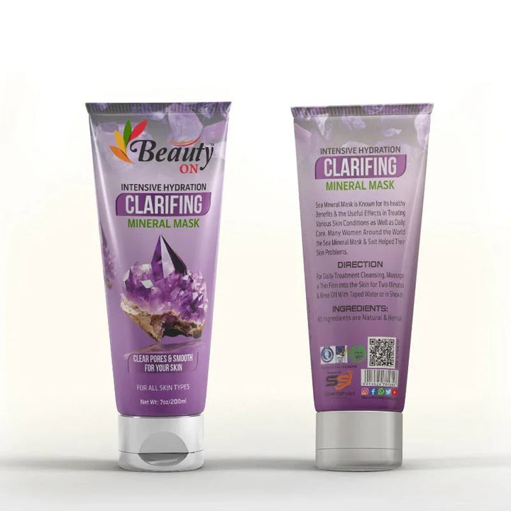 Intensive Hydration Clarifying Mineral Mask for all skin types, clear pores & smooth skin