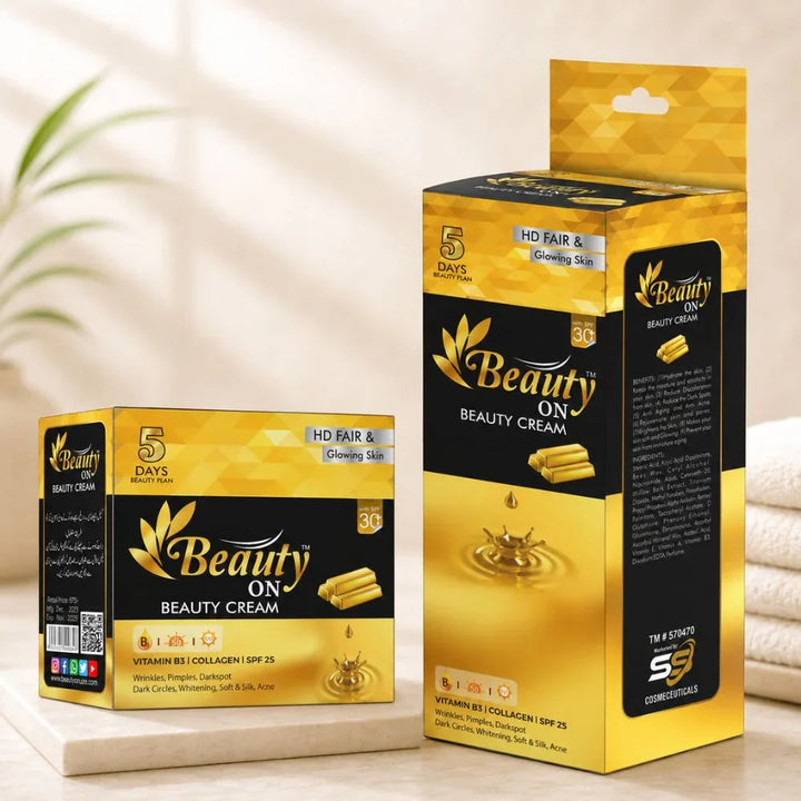 Beauty On Beauty Cream with Vitamin B3, Collagen, SPF 25 for glowing skin and dark spot reduction