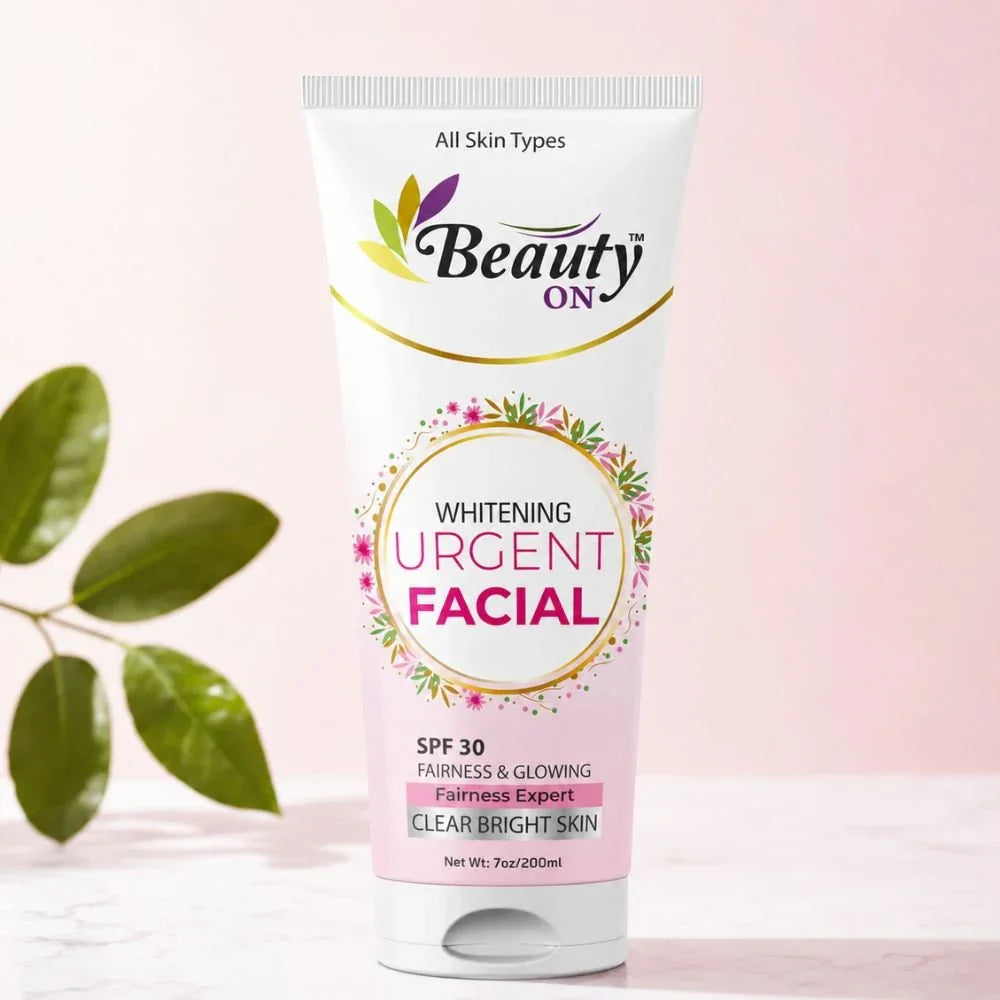 Beauty ON Whitening Urgent Facial SPF 30 for clear bright skin, all skin types, sulfate-free