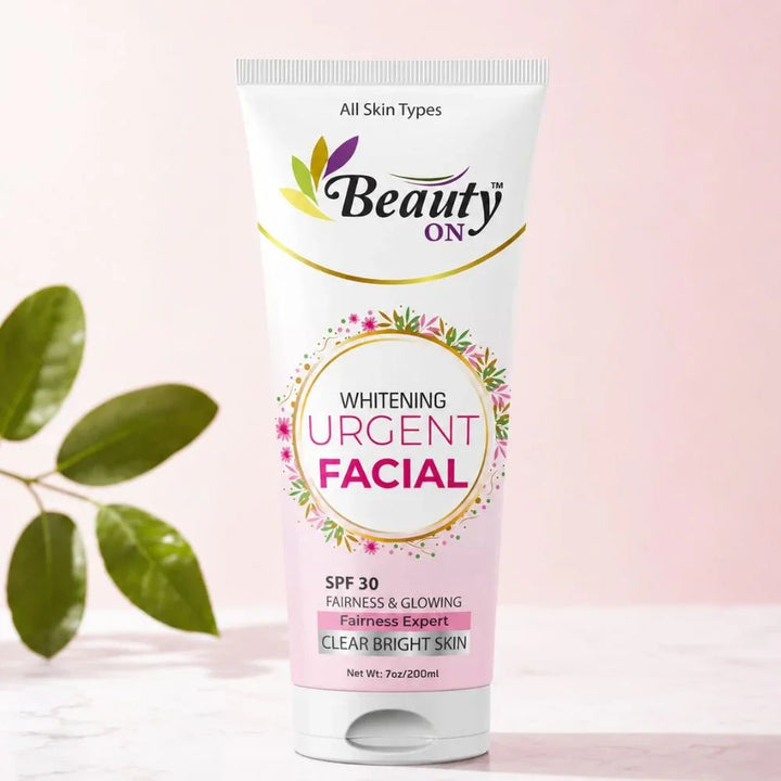 Beauty ON Whitening Urgent Facial SPF 30 for clear bright skin, all skin types, sulfate-free